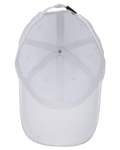 Gelante Cotton Twill Washed Unstructure Baseball Cap - Adjustable Blank Hat for Men Women - Wholesale Bulk Lot of 6 Pack - color: Solid White