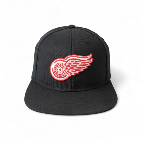 AMERICAN NEEDLE Officially Licensed NHL National Hockey League Archive 400 Adjustable Snapback Baseball Hat - color: Detroit Red Wings (Black)
