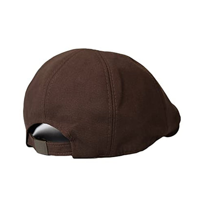 WITHMOONS Flat Cap Cabbie Hat Gatsby Golf Ivy Irish Newsboy Cotton SL31218 - color: Brown