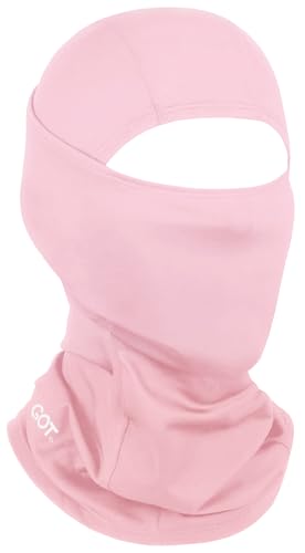 UPF 50+ Balaclava Ski Mask for Men Women - UV Face Mask Motorcycle Shiesty - color: Pink