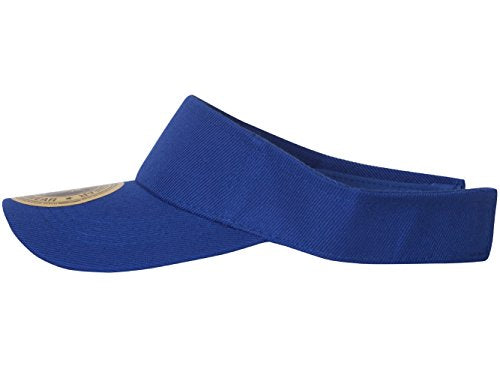 TOP HEADWEAR Solid Adjustable Blank Visor - color: Royal
