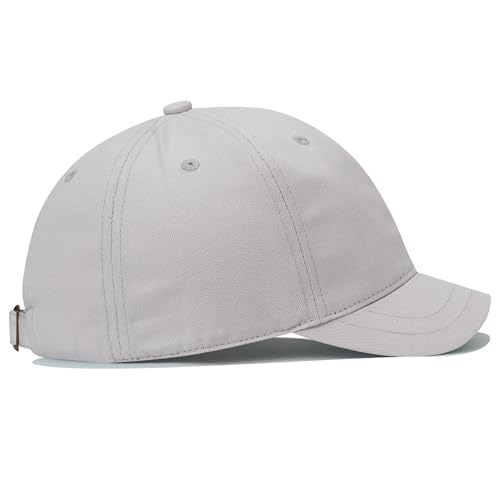 Croogo Cotton Short Brim Hat Low Profile Baseball Cap Unisex Streetwear - color: Gray