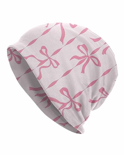 Unisex Stretch Knit Beanie Hat - color: Rope Bow