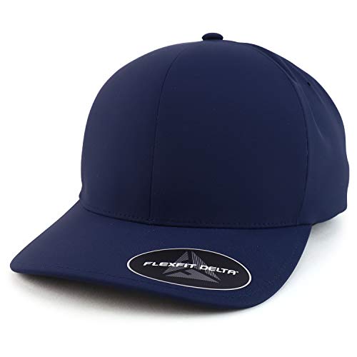 Armycrew XXL Oversize Sweat Free Stain Block Structured Flex Fitted Baseball Cap - color: Navy