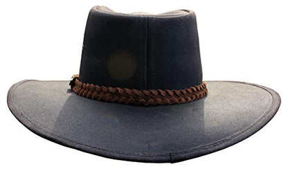 Foxfire Outback Trail Oilcoth Oilskin Rainier Hat Black or Brown - color: Brown, size: Small