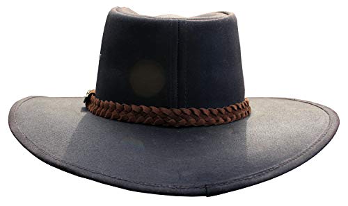Foxfire Outback Trail Oilcoth Oilskin Rainier Hat Black or Brown - color: Brown, size: Medium