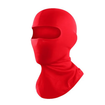 Balaclava Ski Mask Summer Cooling Face Cover Lightweight Shiesty Mask for Men Women UV Protector Unisex Motorcycle - color: Red