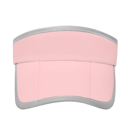 Women's Sun Visor Hat - Foldable Golf Hats Adjustable Quick Dry Running Tennis Cap, UV Protection Beach Hat for Women - color: Pink