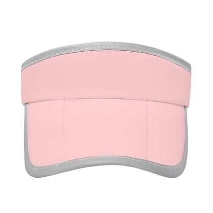 Women's Sun Visor Hat - Foldable Golf Hats Adjustable Quick Dry Running Tennis Cap, UV Protection Beach Hat for Women - color: Pink