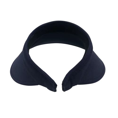 Cloth Covered Slip-On Visor, Sun Sports Visor Hats Cap for Women Adjustable Cap - color: Royal Blue