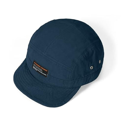 Croogo Short Brim Baseball Cap 5 Panel Flat Brim Hat for Men Street Style - color: Dy09-blue