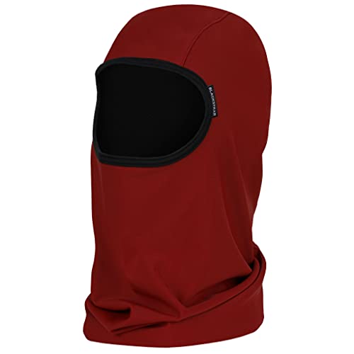 BLACKSTRAP Sock Hood Balaclava Face Mask, Dual Layer Cold Weather Headwear for Men and Women - color: Maroon
