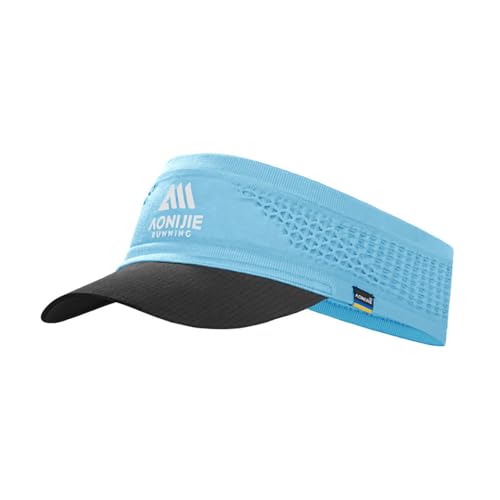 YOUGLE Sport Sun Visor Hat Elastic Empty Top Baseball Cap for Women and Men Sun Protection - color: A-ice Blue