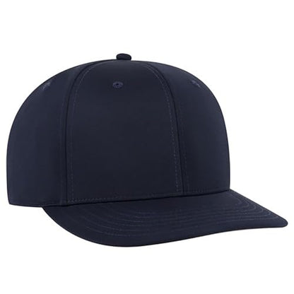 Ashen Fane Polyester Pro Style Structured High Profile Semi-Curved Bill Adjustable Snapback Hat - color: 6p - Navy