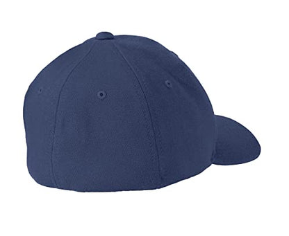 GNB CUSTOM EMBROIDERY LLC Plain 6277 Flex Baseball Men's Athletic Baseball Flex-Baseball Cap. Flex Baseball Baseball Hat. - color: Navy, size: Large-X-Large