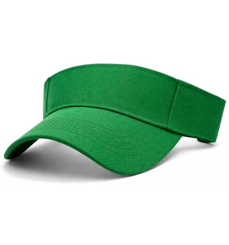 MDSTYLE Visor Hat for Men & Women Sun Visor Cap for Sports Tennis Golf Running Beach Outdoor Caps Hats Visors Sunvisors - color: Green