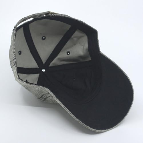 Heavy Washed Coated Canvas Wax-Look Adjustable Low Profile Men Women Baseball Cap - color: Gray