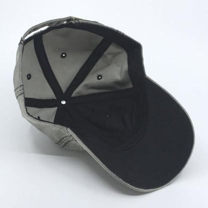 Heavy Washed Coated Canvas Wax-Look Adjustable Low Profile Men Women Baseball Cap - color: Gray