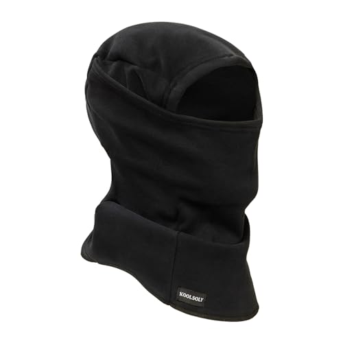 KOOLSOLY Ski Mask Balaclava Cold Weather Warm and Fleece Face Mask Neck Warmer Full Face Mask for Men&Women - color: Black