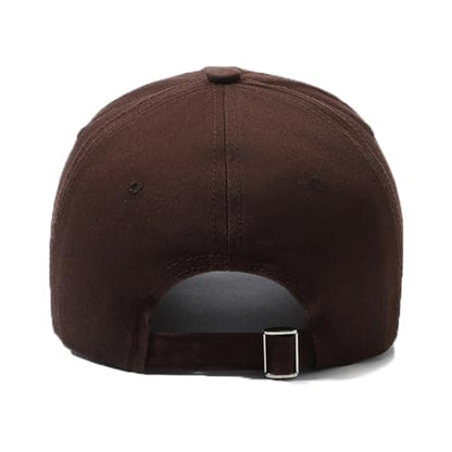 Unisex Distressed Baseball Cap Classic Plain Cotton Dad Hat Adjustable Golf Runing Hats - color: Brown