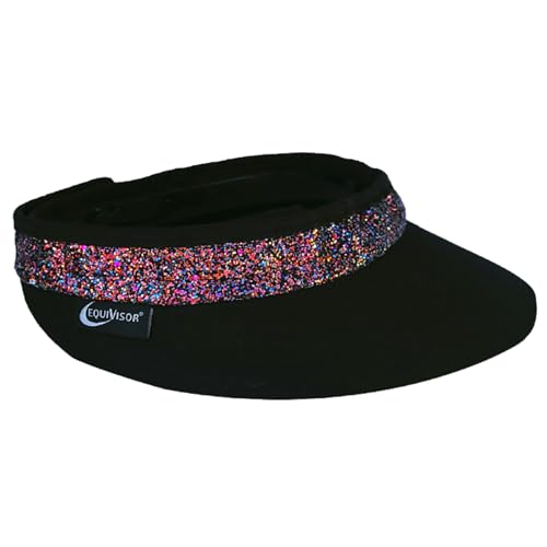 Original 3” Shorty Sun Visor | Helmet Sun Visor with Gripper | One Size Fits All | Mens and Womens Visor Hat - color: Confetti