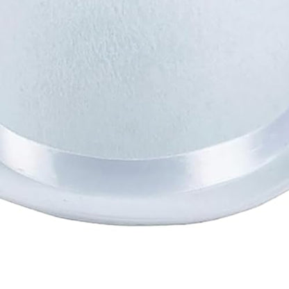 Men Women Cloche Hats with Round Hat Top Turned Brim Bowler Cap Holiday Party Accessories - color: White