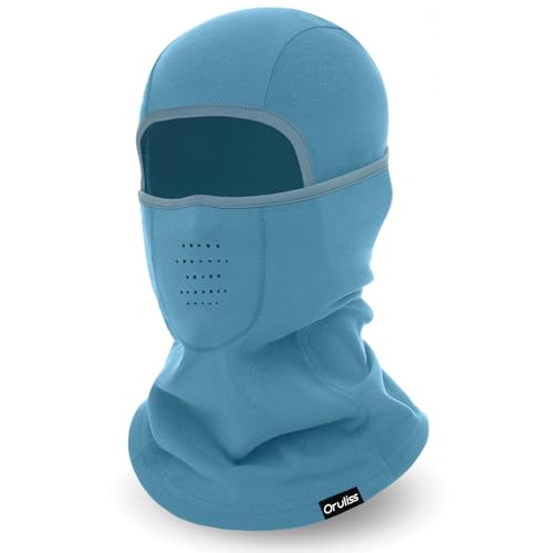 Breathable Balaclava Ski Mask for Men Women, Warm Winter Face Mask for Cold Weather Motorcycling Skiing Outdoor Work - color: Blue