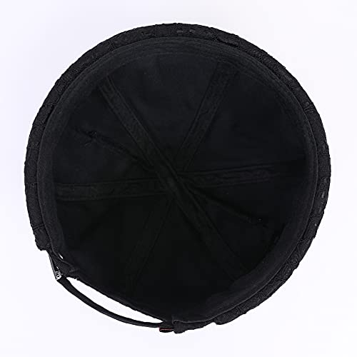 Docker Cap Brimless Hats Women Skullcap Beanie Rolled Cuff Hat No Brim Hats with Adjustable