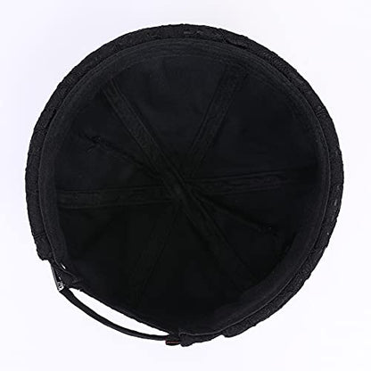 Docker Cap Brimless Hats Women Skullcap Beanie Rolled Cuff Hat No Brim Hats with Adjustable