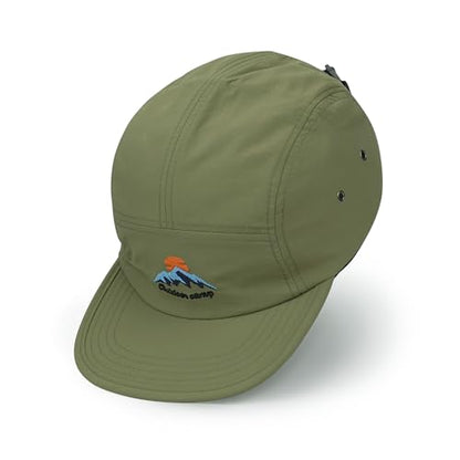 Clakllie Quick Dry 5 Panel Hats for Men Unstructured Flat Brim Baseball Cap - color: Cdus-dfb3-green