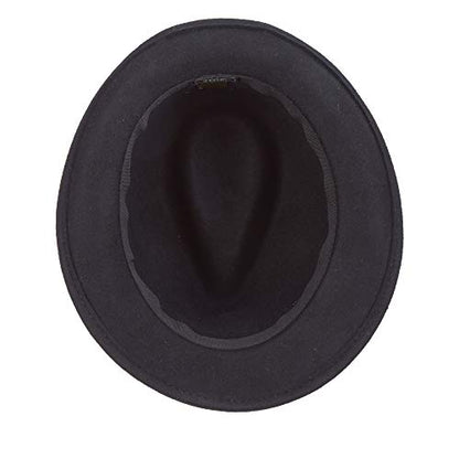 Dorfman Pacific Men's Wool Felt Snap Brim Hat - size: Medium