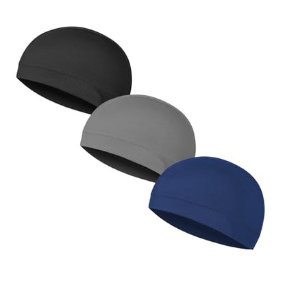 Cooling Skull Caps for Men Women Running Cycling Helmet Liner - color: Csc11-3pc