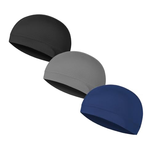 Cooling Skull Caps for Men Women Running Cycling Helmet Liner - color: Csc11-3pc