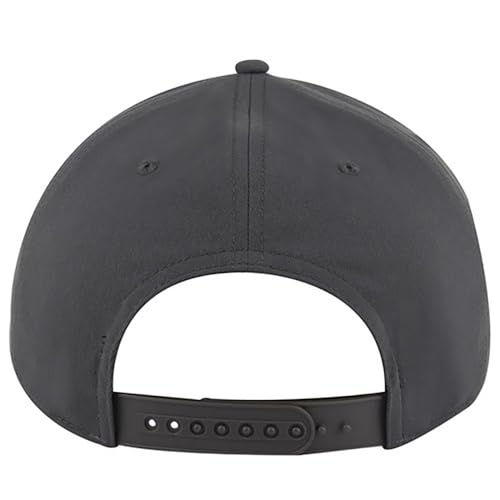 Ashen Fane Polyester Pro Style Structured High Profile Semi-Curved Bill Adjustable Snapback Hat - color: 5p - Charcoal Grey
