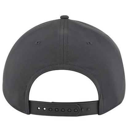Ashen Fane Polyester Pro Style Structured High Profile Semi-Curved Bill Adjustable Snapback Hat - color: 5p - Charcoal Grey