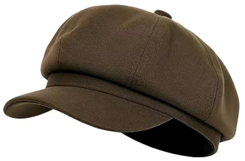 Women's French Octagonal Beret Newsboy Cap Outdoor Painter Hats - color: Khaki