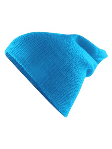 Century Star Kids Slouchy Beanie Halloween Costume Hat Winter Knit Cuff Toddler Boys Girls - color: Lake Blue