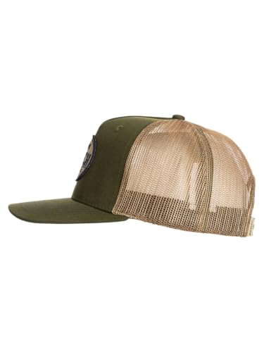 Calhoun Men’s Busch Light Adjustable Mesh Trucker Hat - color: Olive