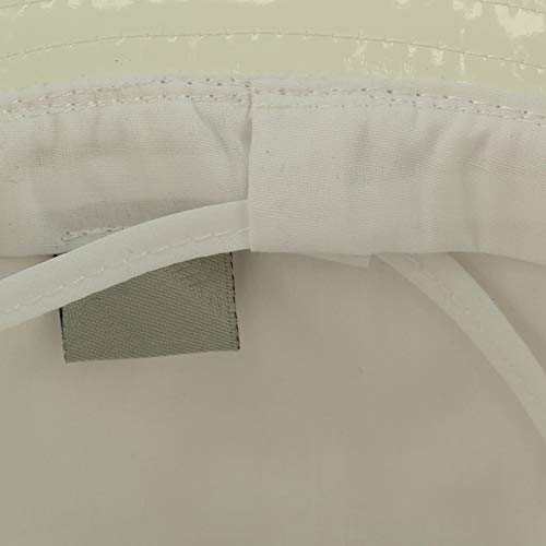 C.C Rain Waterproof Bucket Boonie Bush Fisherman Hiking Wide Brim Cap Hat - color: Ivory