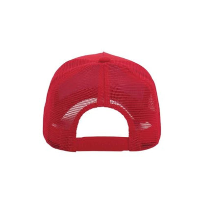 ZH 12 Pack Seamless Mesh Back Baseball Caps, 5 Panel Trucker Hats Bulk for Men and Women，Blank Caps - color: Red