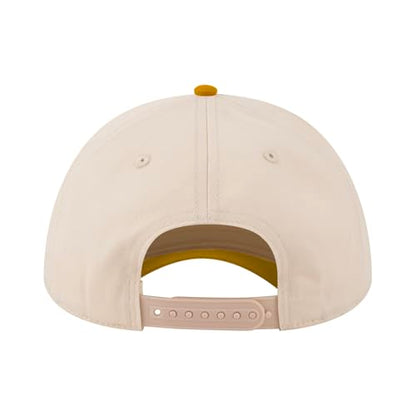 TOPTIE 5 Panel Trucker Hat Snapback Adjustable Cotton Sun Cap for Men - color: Gold Beige