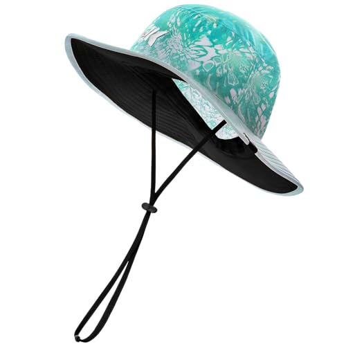 KastKing Sol Armis UPF 50 Boonie Hat for Sun Protection,Men Women - color: Prym1 Turquoise Fizz Fade