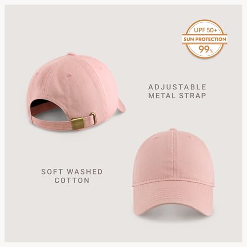 CHOK.LIDS Everyday Premium Cotton Dad Hat Adjustable Baseball Cap Unisex - color: Desert Rose