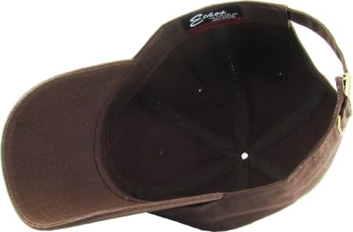 KBETHOS Classic Unisex Cotton Adjustable Low Crown Baseball Cap – Plain Dad Hat - color: Brown