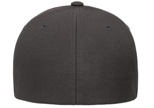 Flexfit 6100NU Tri-Layer Seamless Baseball Cap Bundle w/Cap Catcher - color: Dark Grey, size: Large-X-Large
