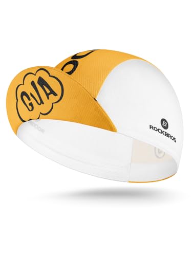 ROCKBROS Cycling Cap, Lightweight Cycling Hat with Sun Visor, Breathable Under Helmet Cap, Sun Protection Bike Hat, Cartoon