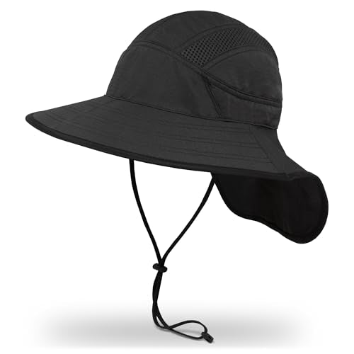 Sunday Afternoons Ultra Adventure Hat UPF 50+ Sun Hat - color: Black, size: Small-Medium