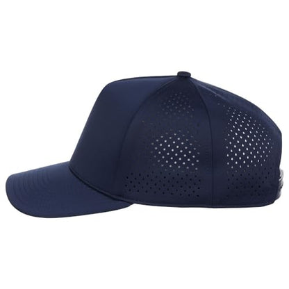 Lids Tee Box 5-Panel Performance Tech Adjustable Snapback Cap - color: Navy