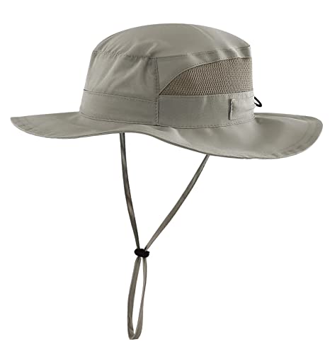 Connectyle Toddler Kids Sun Hat UPF 50+ UV Protection - Boys & Girls Wide Brim Bucket Hats for Outdoor Summer, Ages 2-6 - color: Army Green, size: 4-6 Years