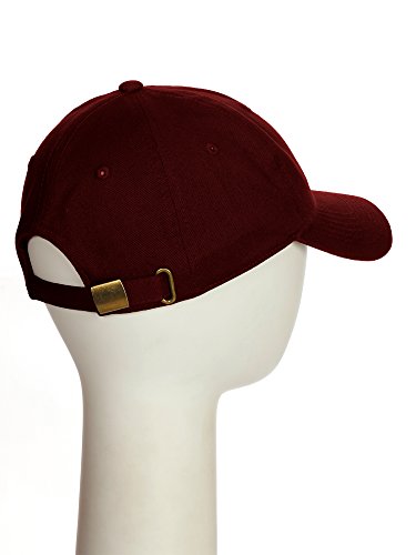 Classic Unstructured USA Cities Baseball Dad Hat 3D Raised PVC Letters Cap - color: Alabama Burgundy - White Black